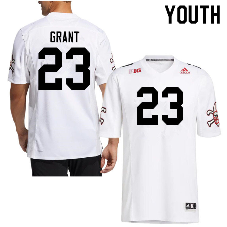 Youth #23 Anthony Grant Nebraska Cornhuskers College Football Jerseys Sale-Strategy - Click Image to Close